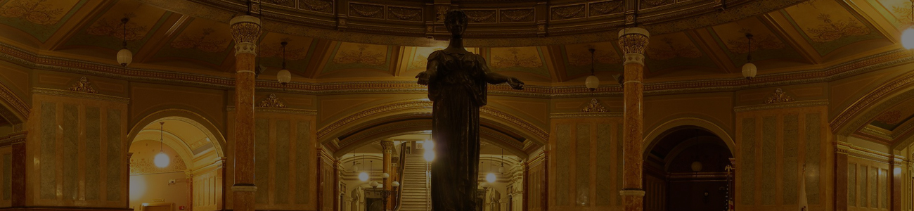 The Illinois State Capitol rotunda in Springfield